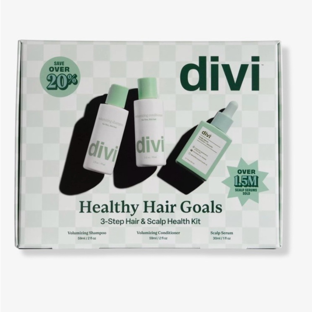 Divi Healthy Hair Goals 3-Step Kit for hair